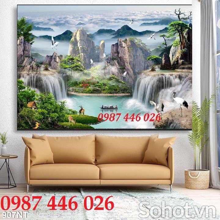 Gạch 3d tranh gach phong cảnh HP03833