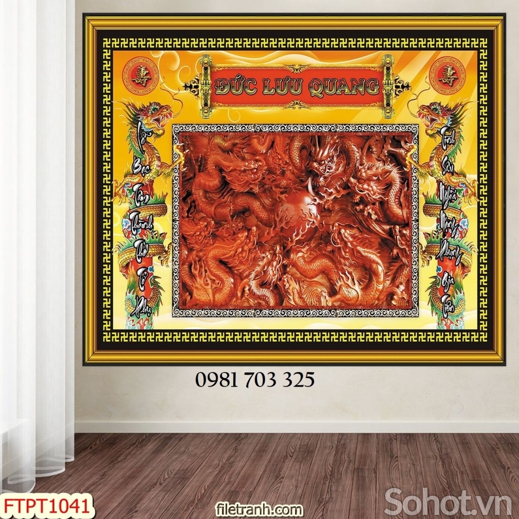 Gạch men 3D ốp phòng thờ, tranh tranh trí tường