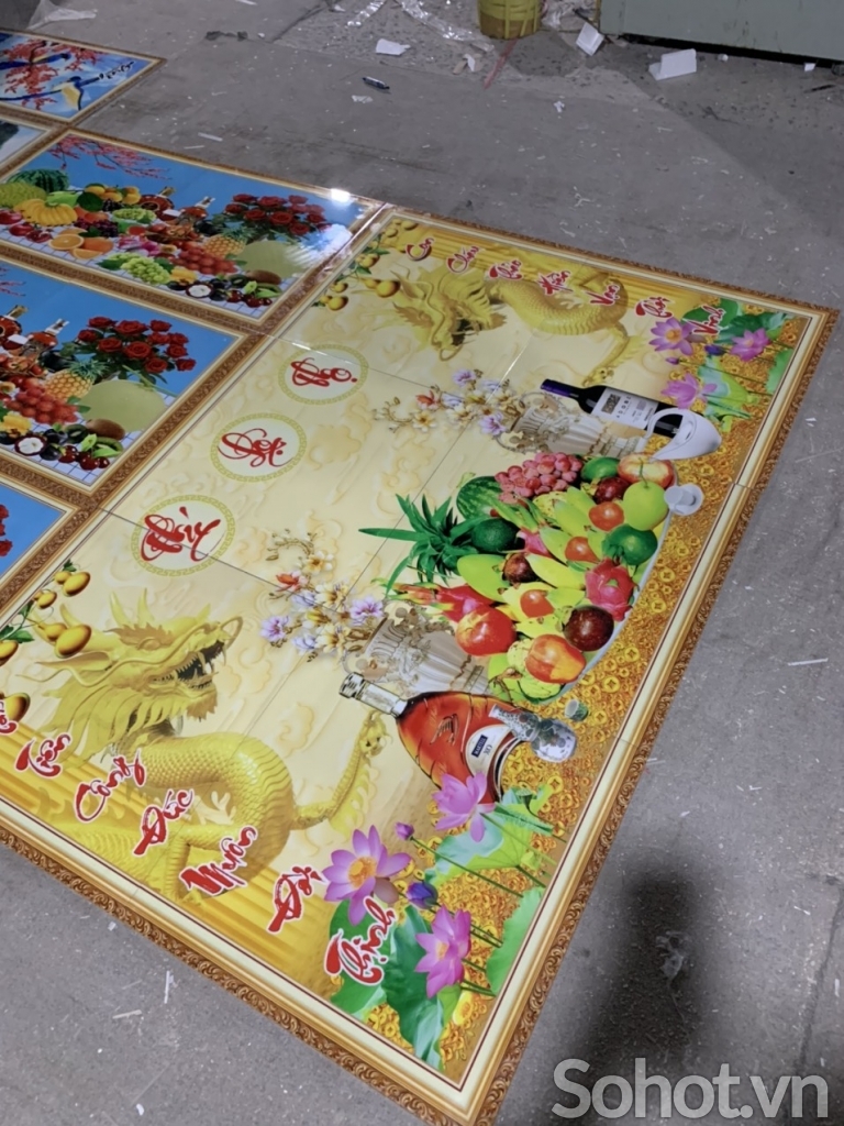 Tranh gạch 3d phòng thờ - gạch tranh 3d phòng thờ - DCBN89