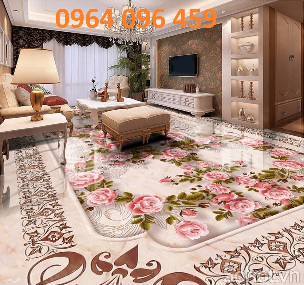Tranh gạch 3d lát sàn cao cấp - 086DL