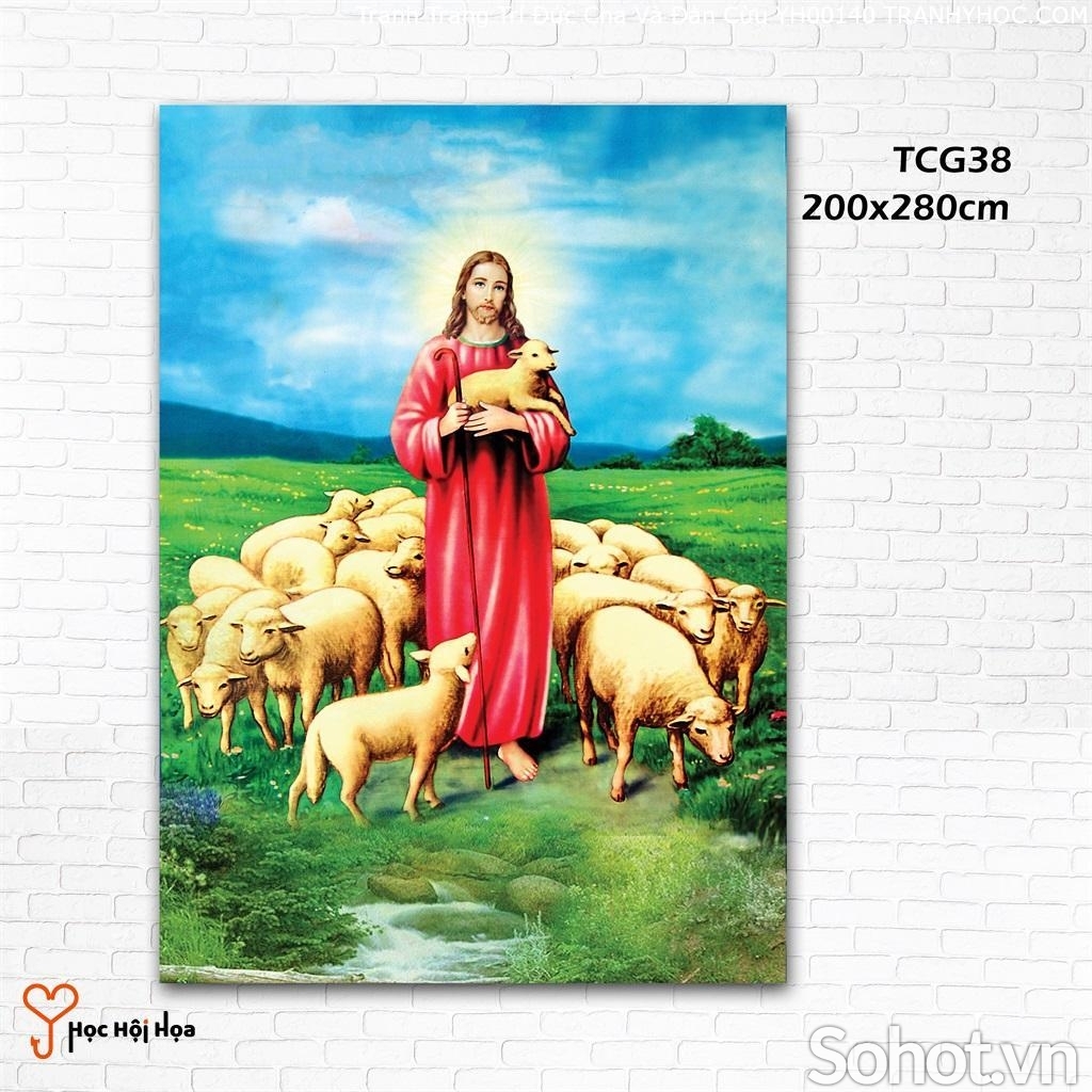 Tranh gạch 3d ốp tường tranh thiên chúa - SCX43