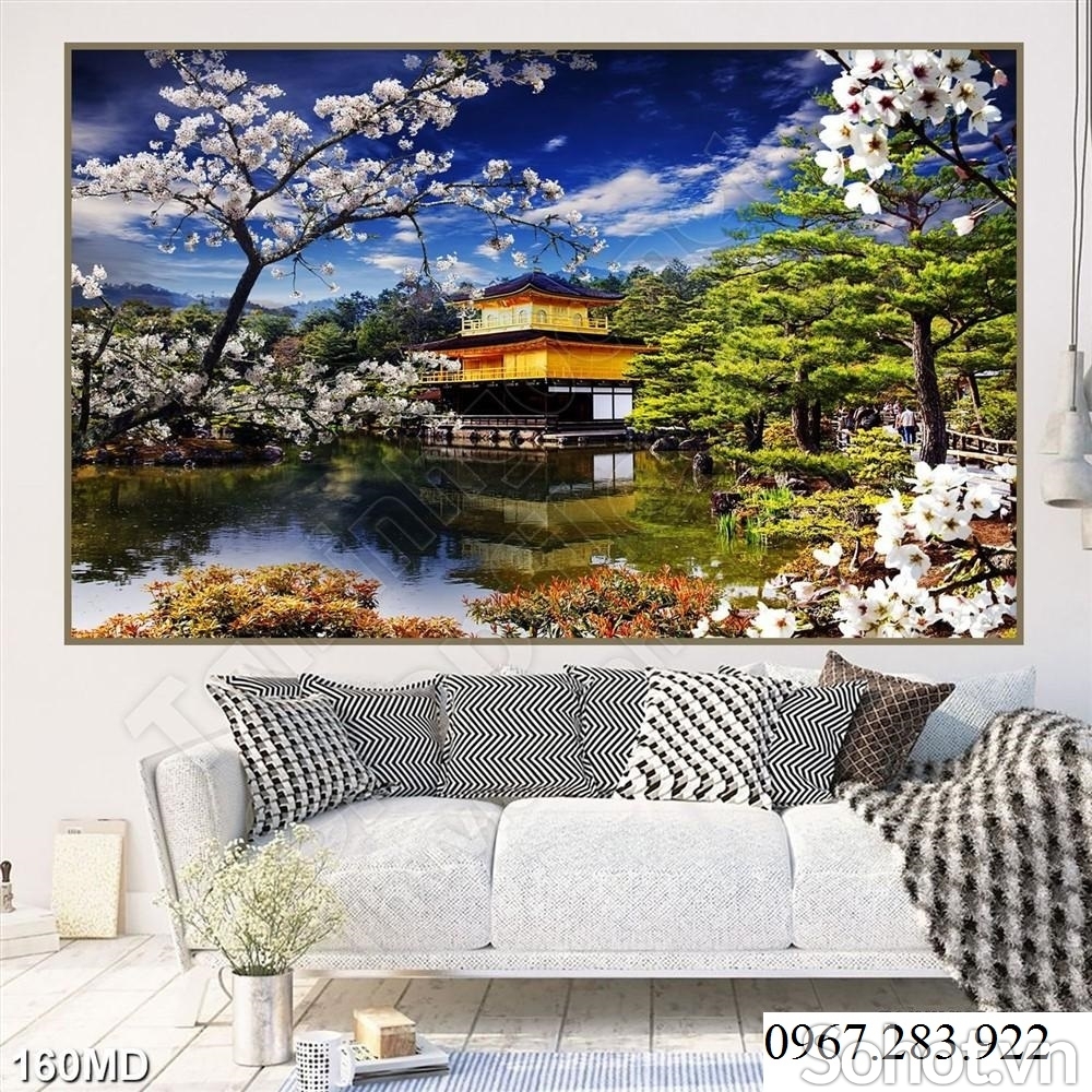 Gạch trang trí hoa đào