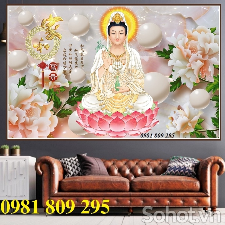 gạch tranh - tranh gạch 3d phật