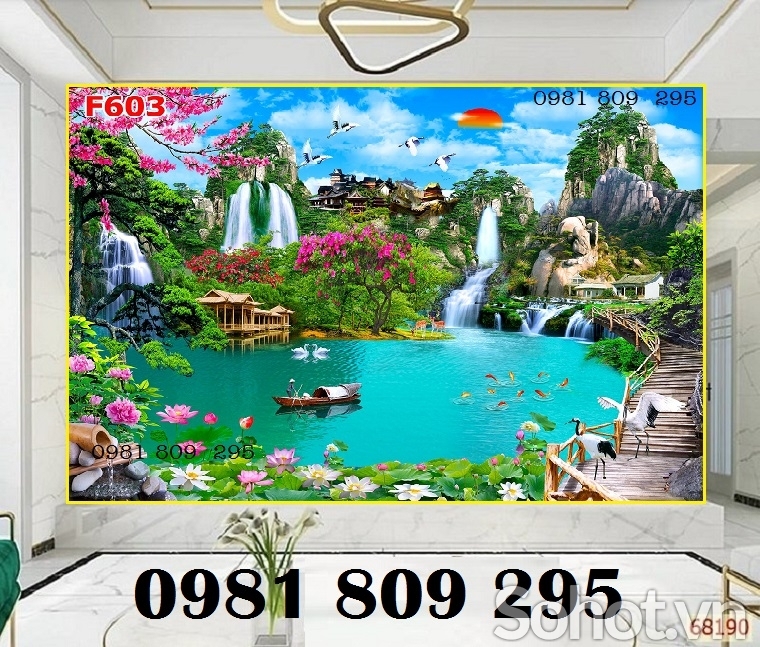 tranh phong cảnh,tranh gạch phong cảnh thiên nhiên - AAE7