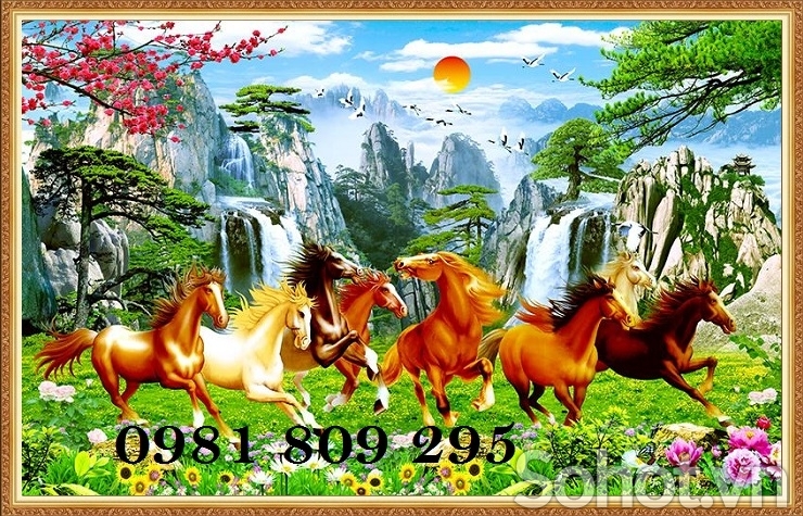 Tranh gạch men ngựa 8HYU78