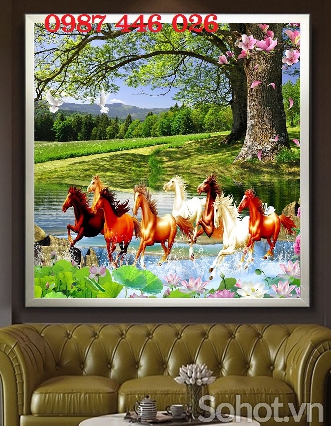 Tranh gach mã đáo thành công HP025333