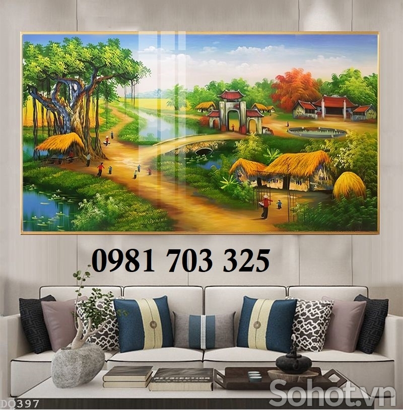 Gạch men 3D ốp tường phòng khách