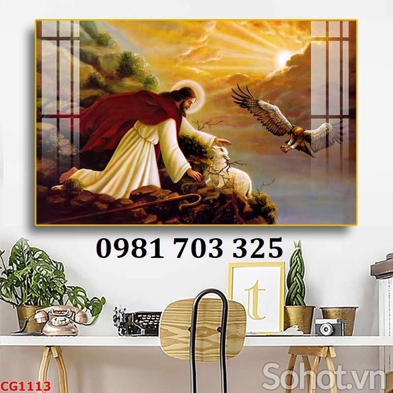 Gạch men công giáo dán tường phòng khách