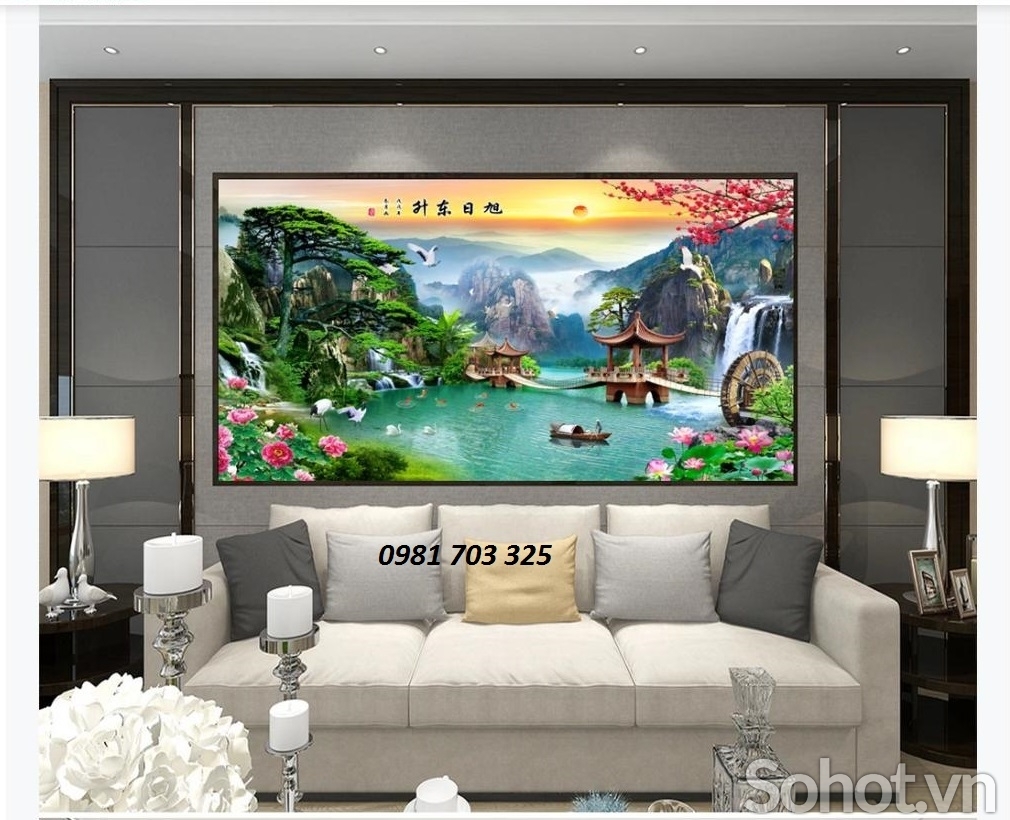 Tranh ốp tường phòng ngủ