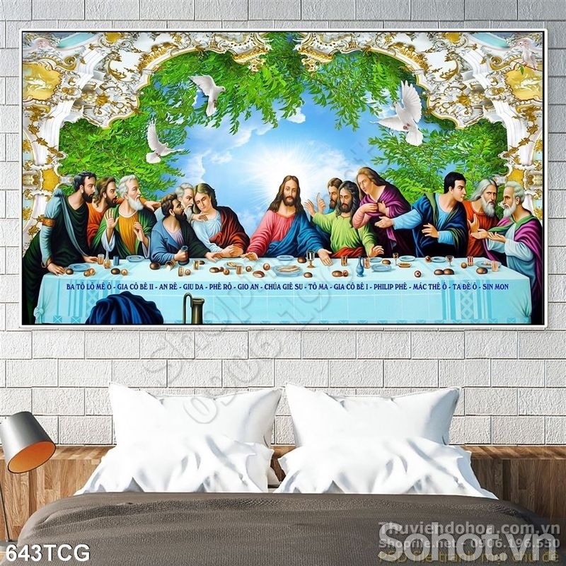 Gạch tranh công giáo 3d