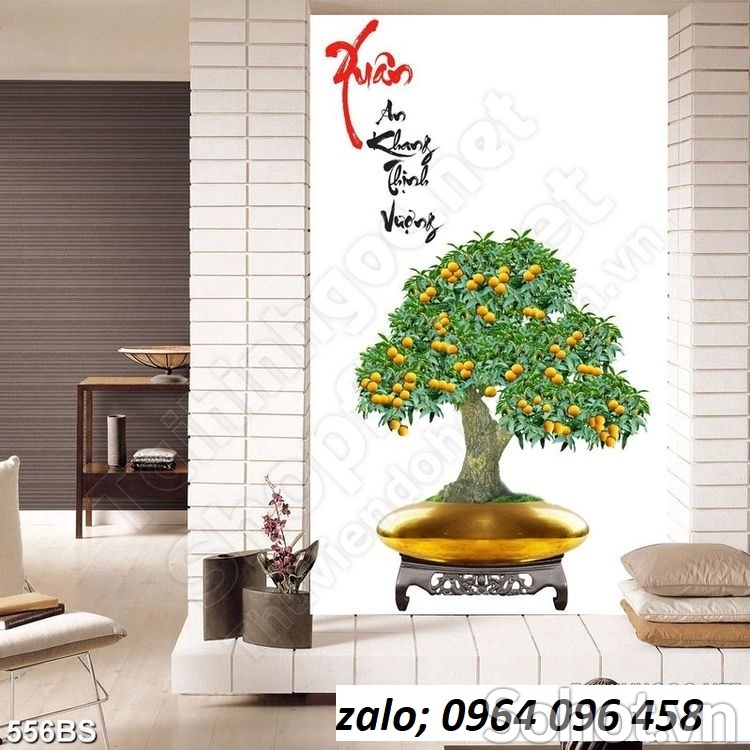 Tranh gạch 3d cây cảnh - DLP09