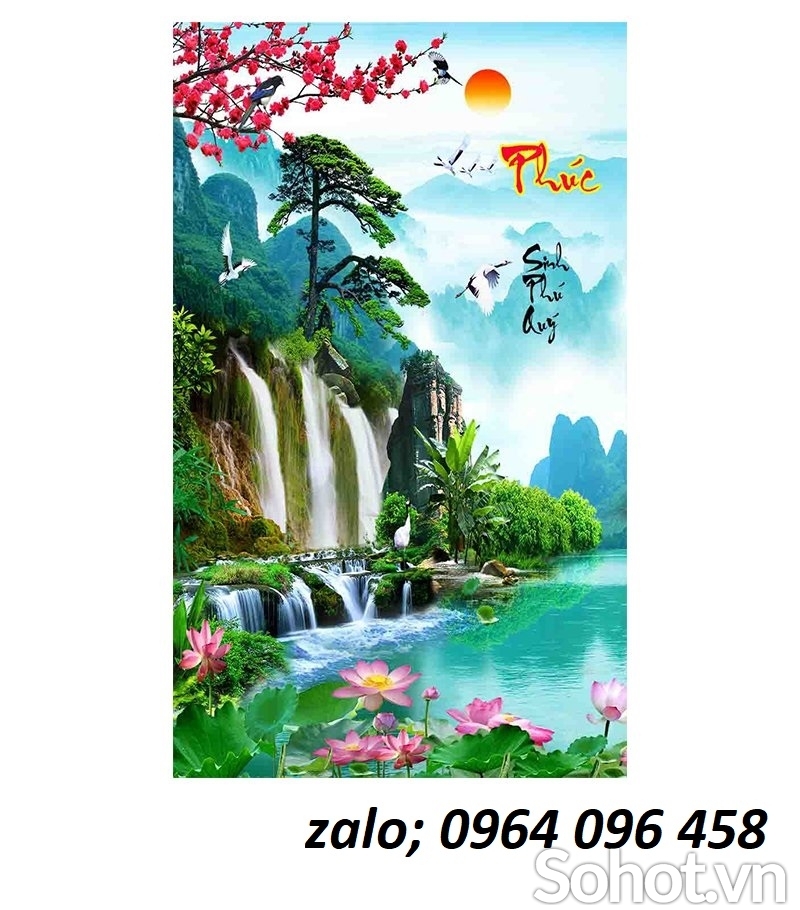 Tranh gạch trang trí sảnh hành lang - 974BVC
