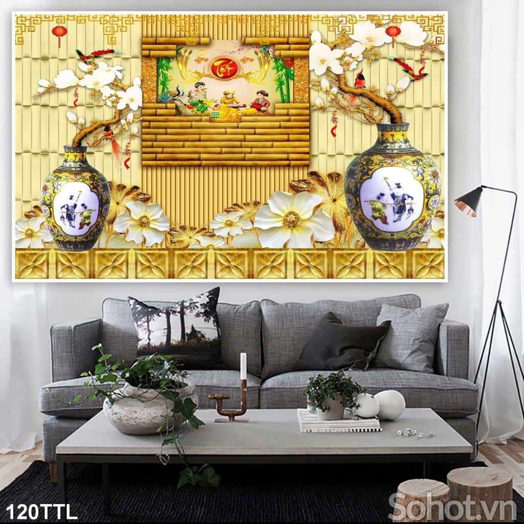 Tranh 3D thần tài