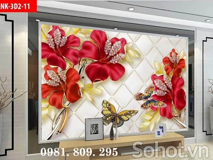 Tranh gạch , gạch 3d ốp tường HN888