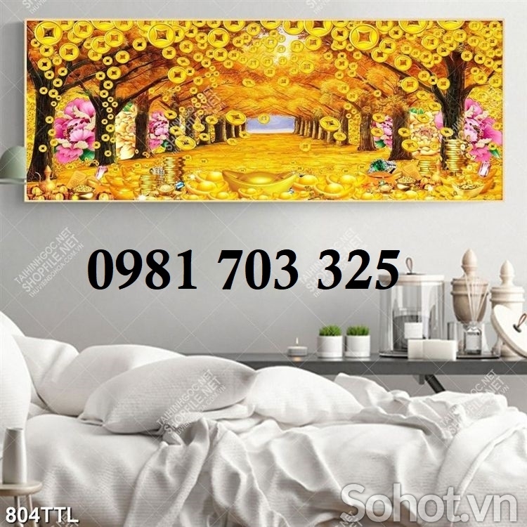 Tranh gạch 3d tài lộc