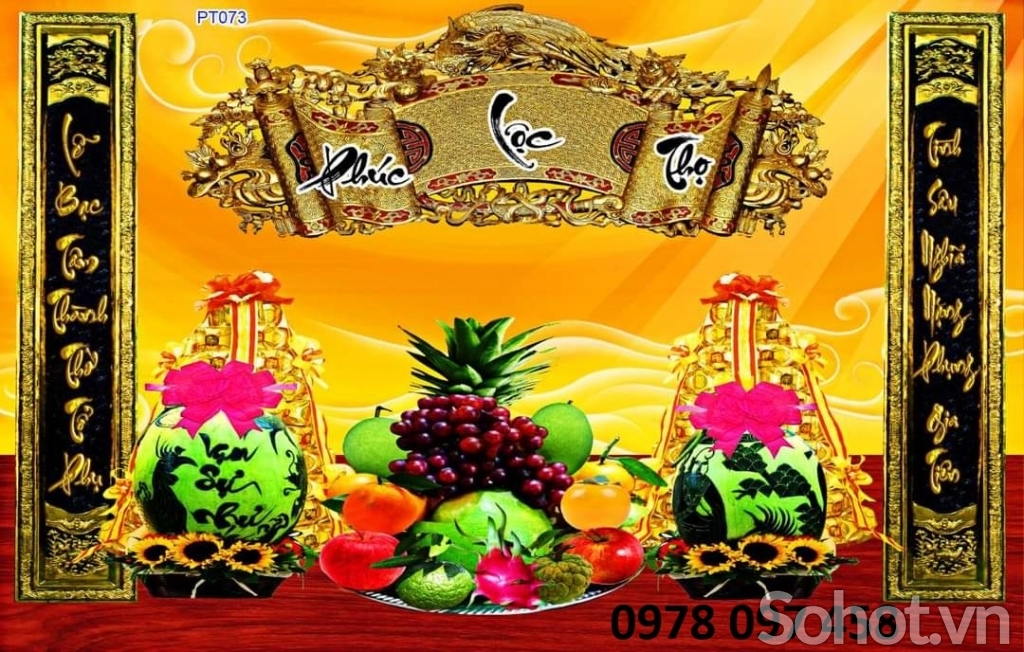 Trang trí phòng thờ - gạch tranh 3D