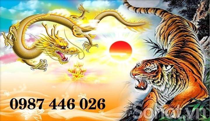 Tranh gạch rồng phượng HP823