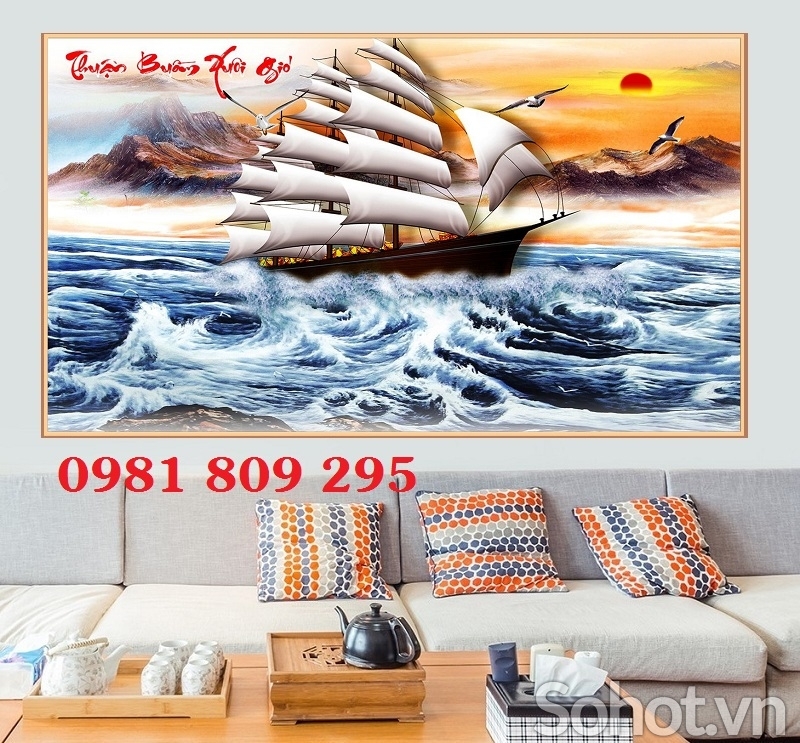 Gạch 3d ốp tường - tranh gạch thác nước