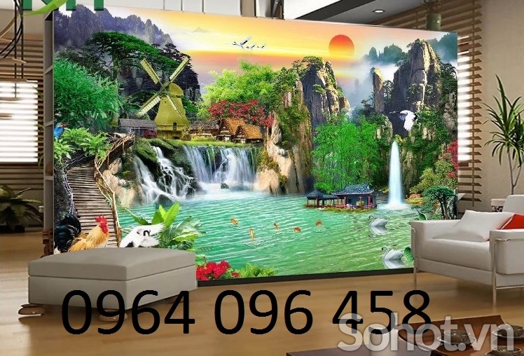 Tranh gạch 3d sơn thủy hữu tình - 622XX
