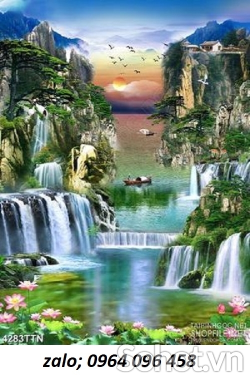 Tranh gạch 3d ốp tường phòng khách - hành lang - 0555XC