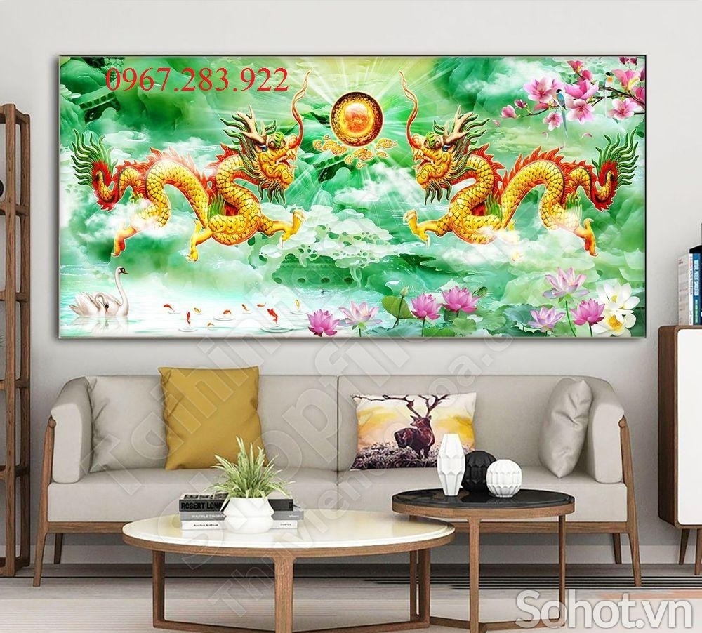 Gạch tranh tường trang trí 3d cao cấp