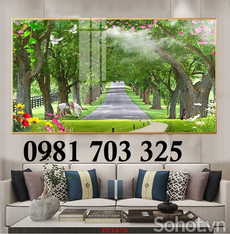 Tranh gạch men phong cảnh 3D