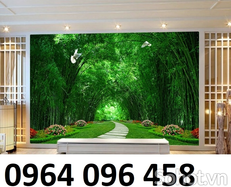 Tranh gạch 3d cây tre trúc - VCB84
