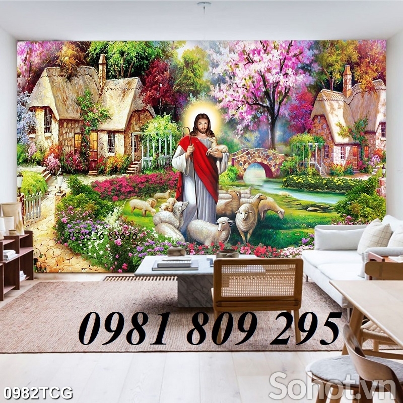 Mẫu tranh công giáo - gạch tranh 3d chúa