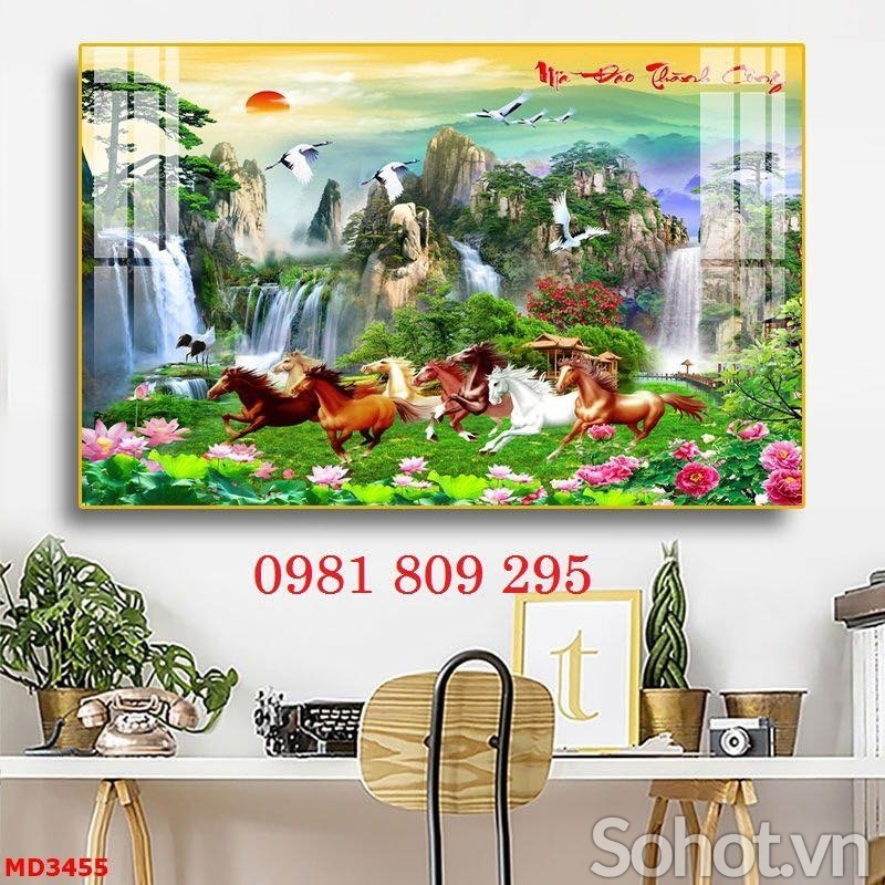 Tranh 3D - mã đáo thành công