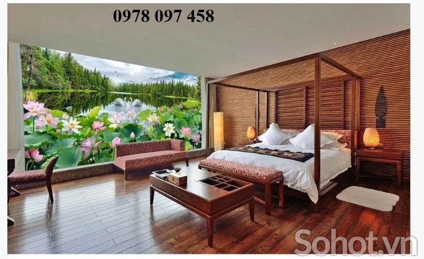 Tranh đẹp phòng ngủ- tranh gạch 3D