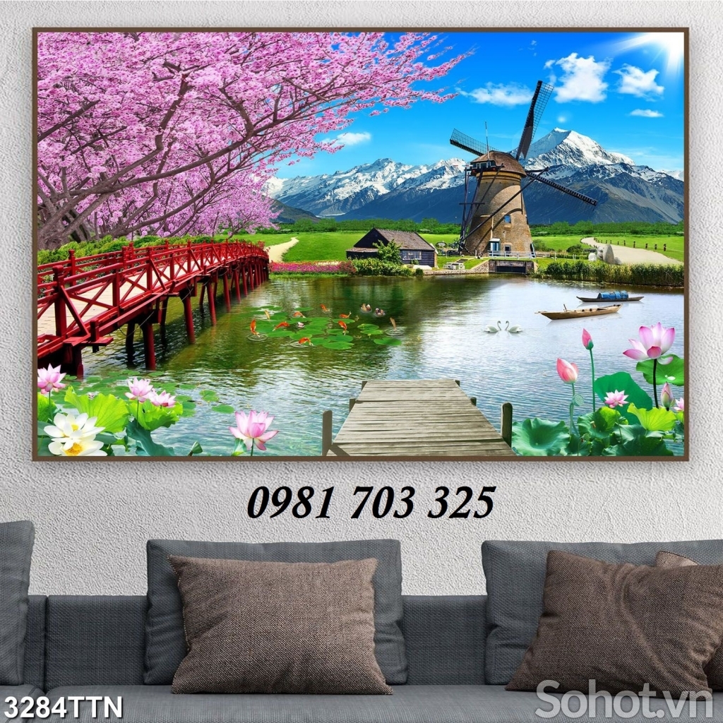 tranh phong khách- gạch tranh phong cảnh