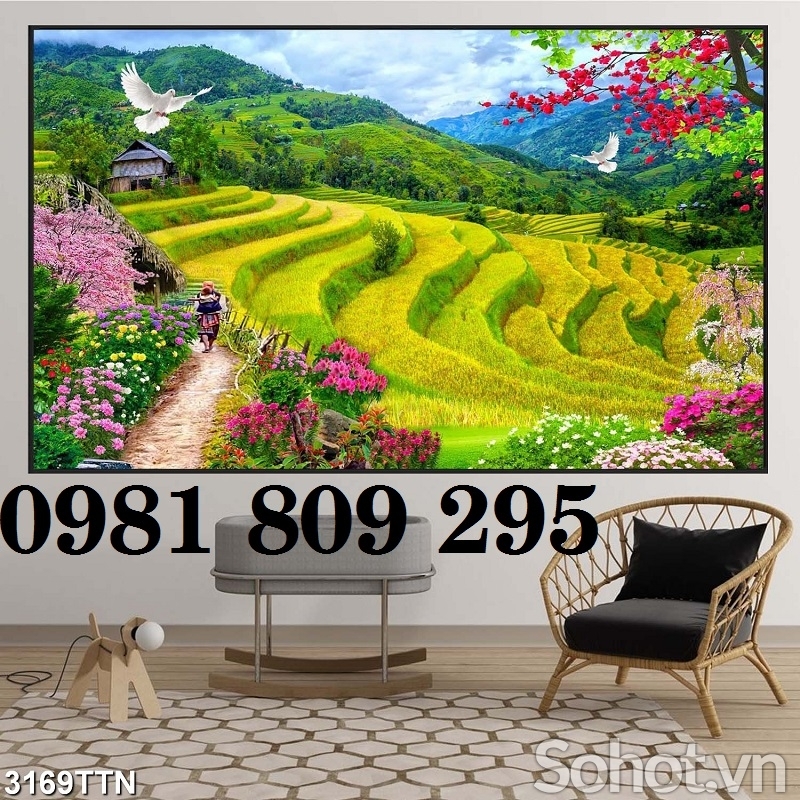 Tranh gạch - gạch 3d trang trí