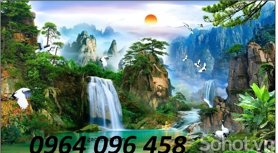 Tranh gạch 3d phong cảnh đồng quê - MCBV73