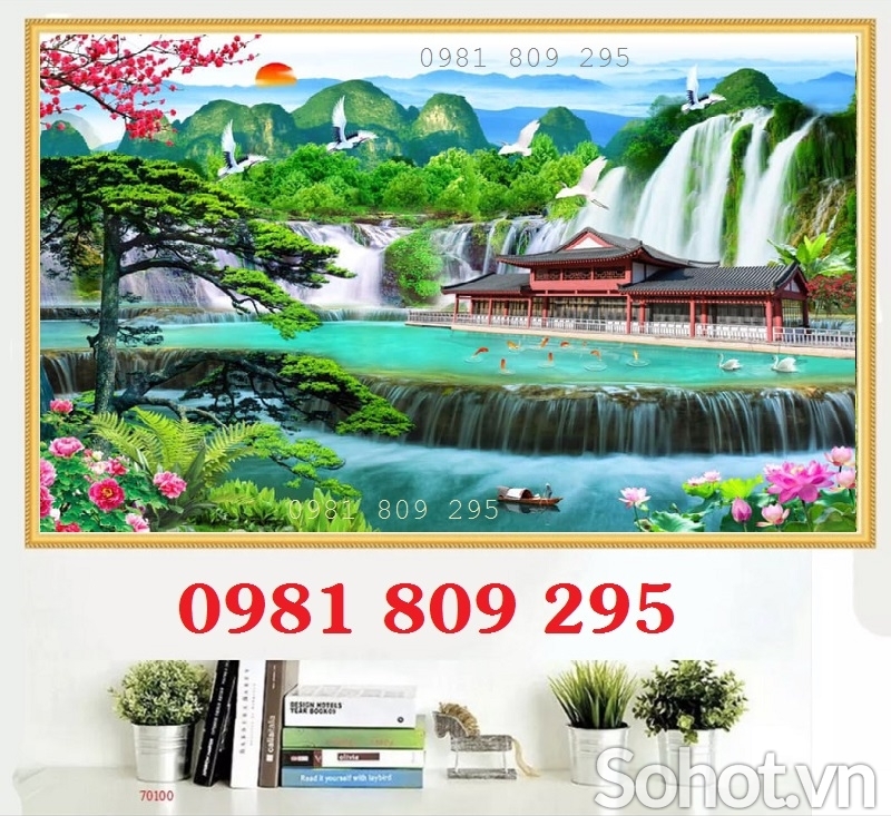 Gạch tranh thiên nhiên 3d