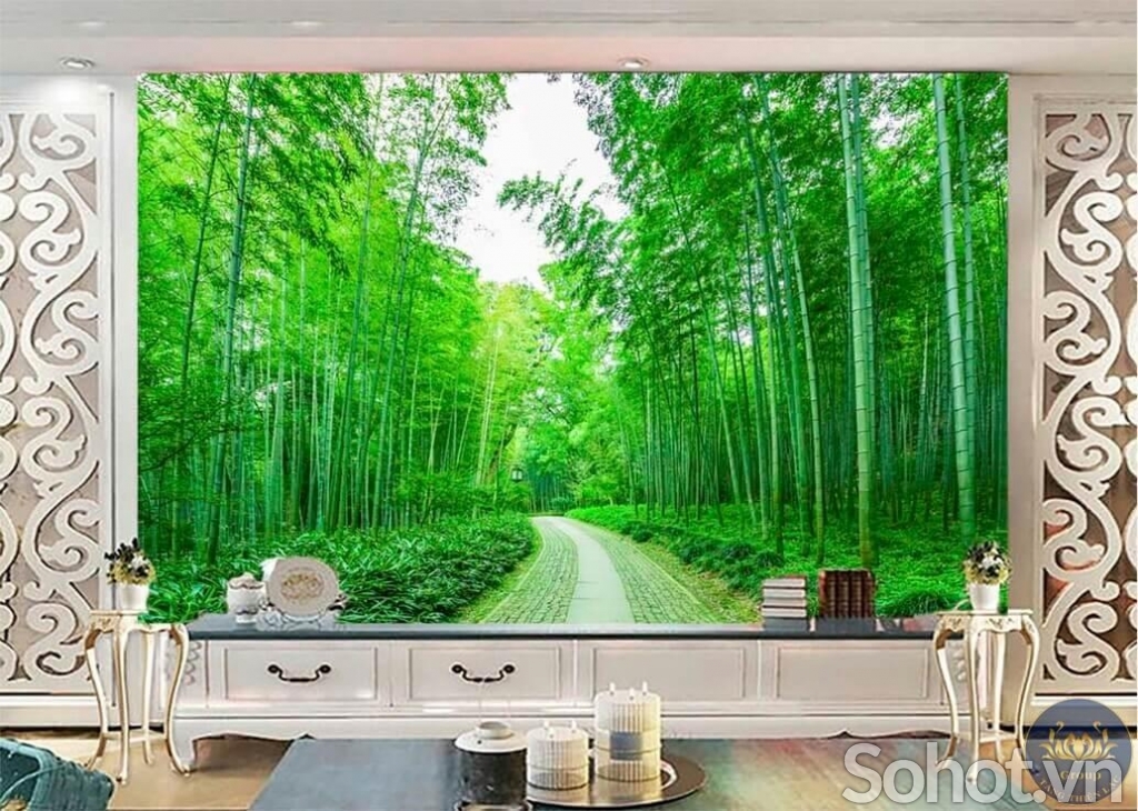 Tranh gạch 3d tre trúc - SMX211