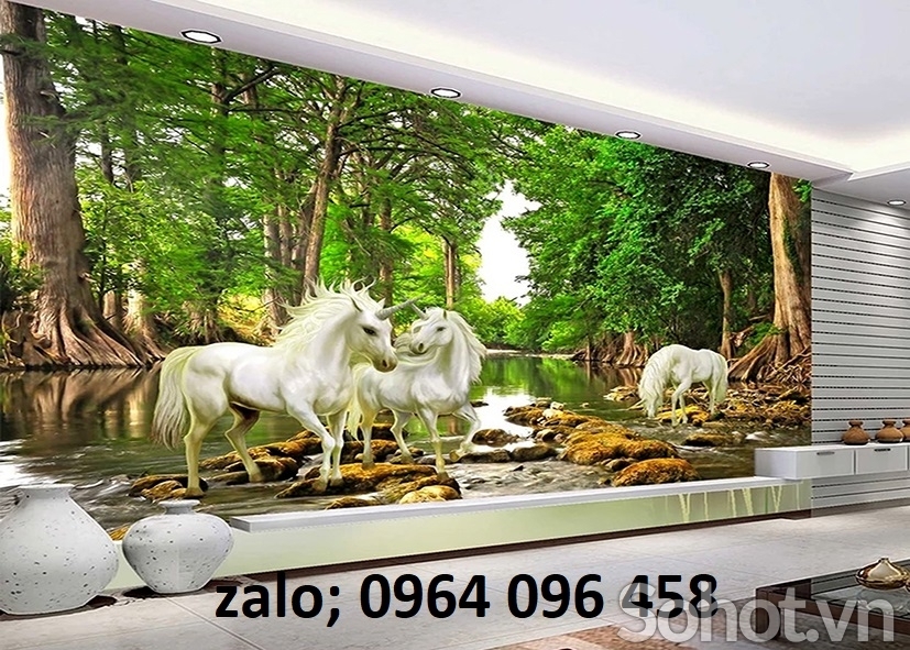 Tranh 3d mã đáo thành công- tranh gạch 3d ốp tường - KDXC54
