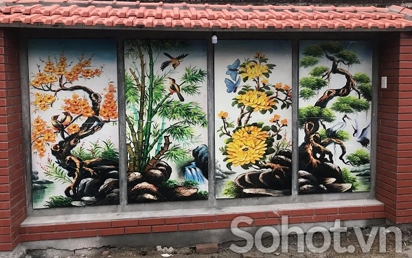 Tranh gạch 3d tứ quý - 632XC