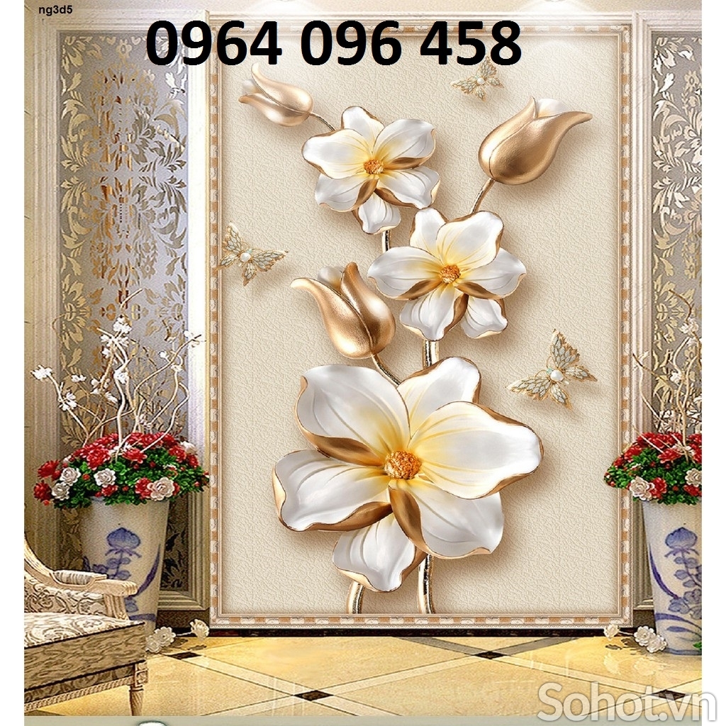 Tranh gạch 3d dán tường phòng khách - 398CN