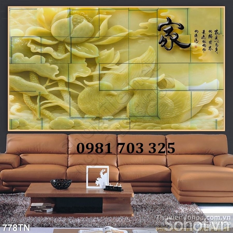 Gạch tranh đẹp sứ ngọc 3d