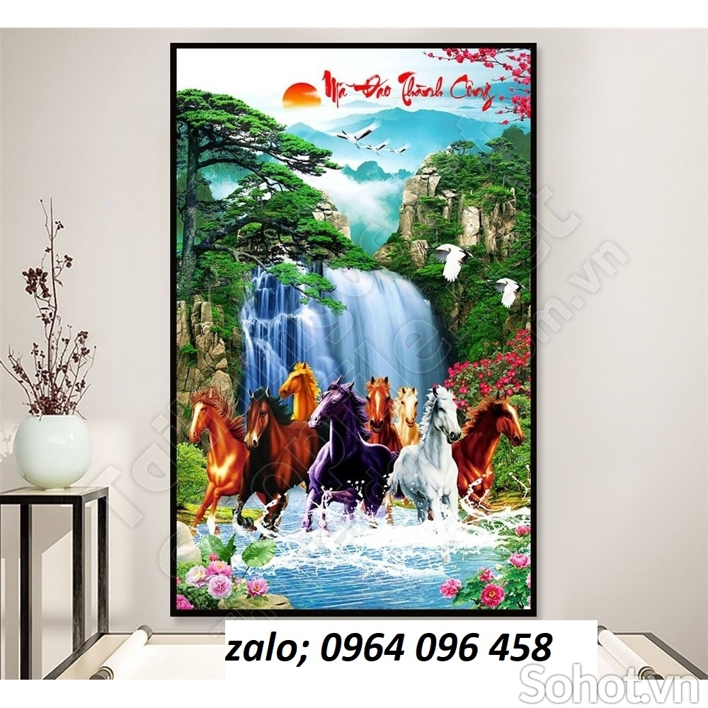 Tranh gạch 3d mã đáo thành công - CVCX4