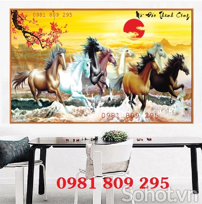 Gạch tranh ngựa- Mã đáo thành công