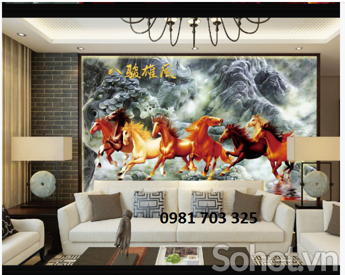 Tranh gạch bát mã