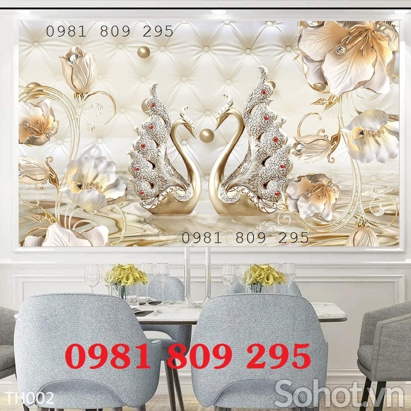 Gạch tranh tường 3d trang trí HO8967