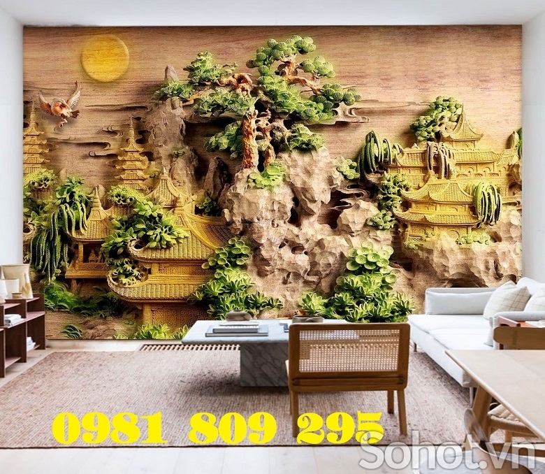 Tranh gạch 3d hoa tường hoa ngọc HN9399