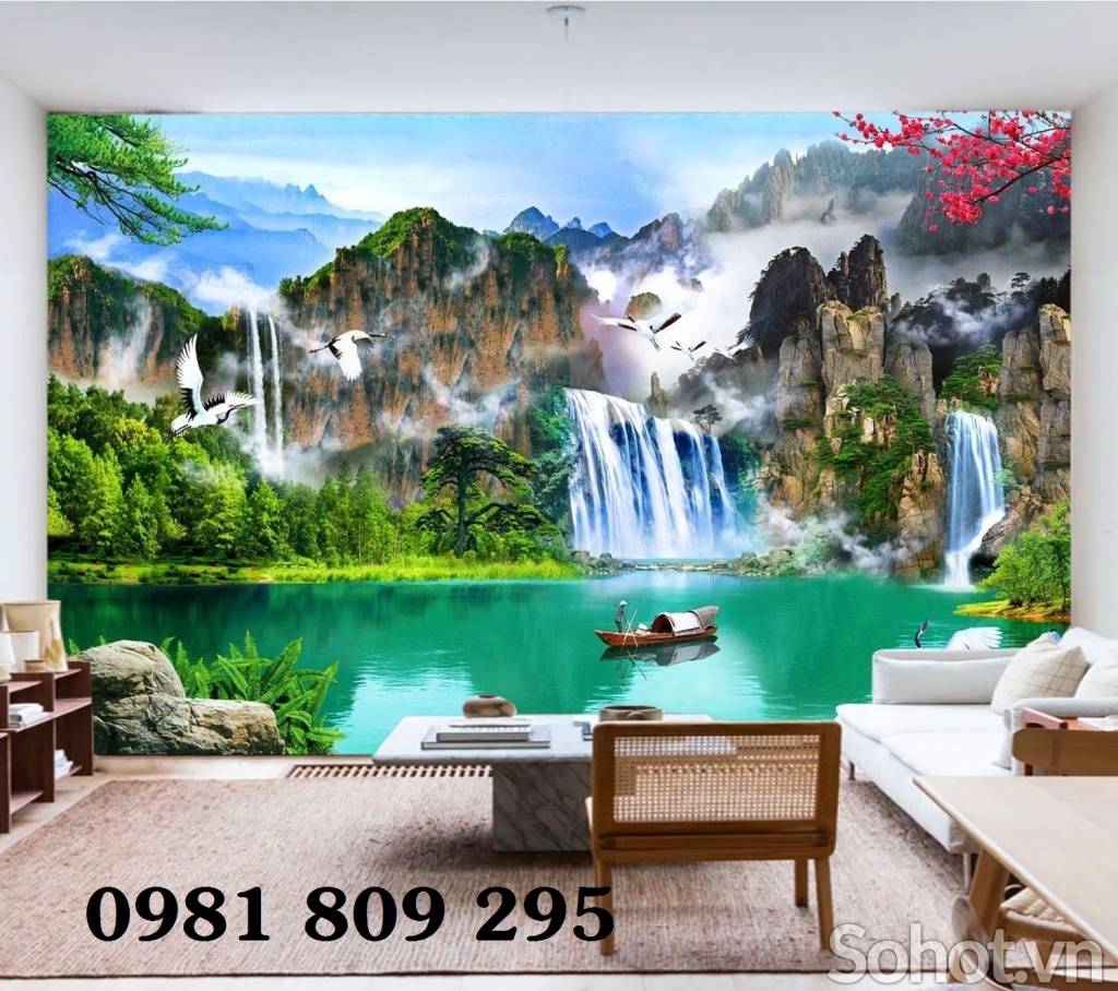 tranh 3d phong cảnh - tranh gạch 3d phong cảnh