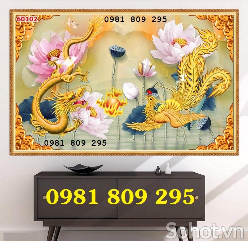 Mẫu gạch 3d trang trí ban thờ hình rồng