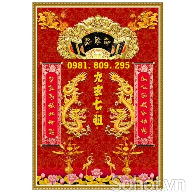 Tranh gạch ốp tường cho phòng thờ 3d