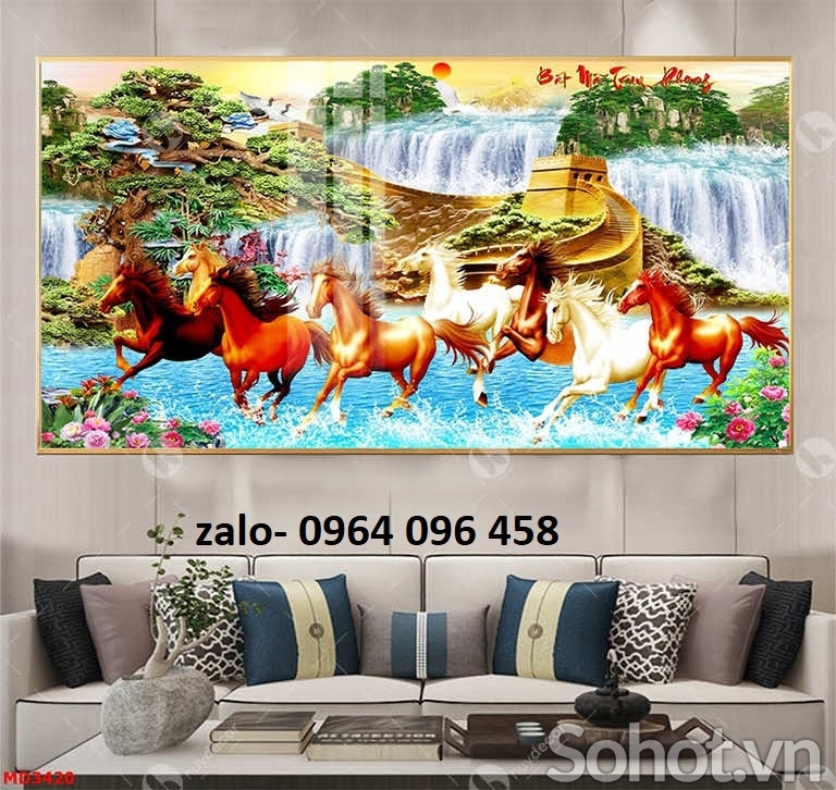 Tranh gạch 3d mã đáo thành công - 7000MN