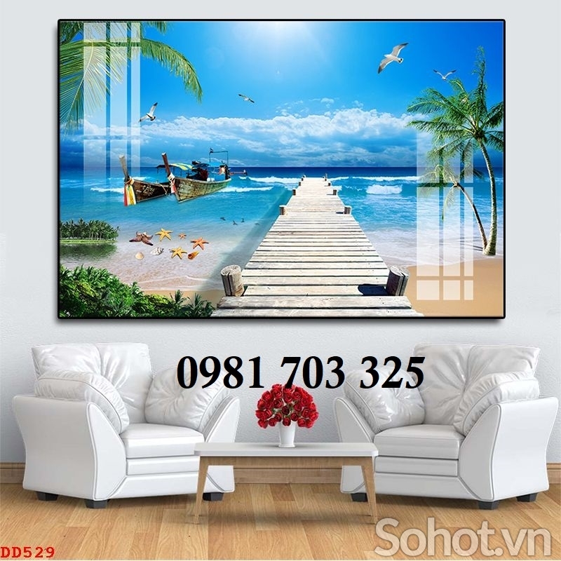 Gạch trang trí cảnh biển đẹp