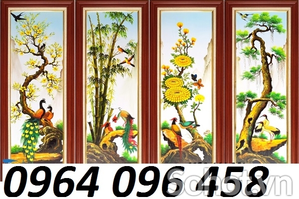 Tranh gạch 3d tứ quý - XBVN84